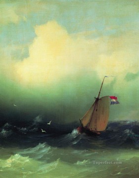 海の嵐 1847 ロマンチックなイワン・アイヴァゾフスキー ロシア Oil Paintings
